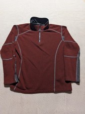 Kuhl Kashmira Outdoor Hiking 1/4 Zip Sweater Red Youth Size 14 - 16 Large