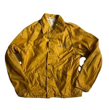 Vintage Wake Forest Men's Snap Down Jacket Yellow Men’s Small