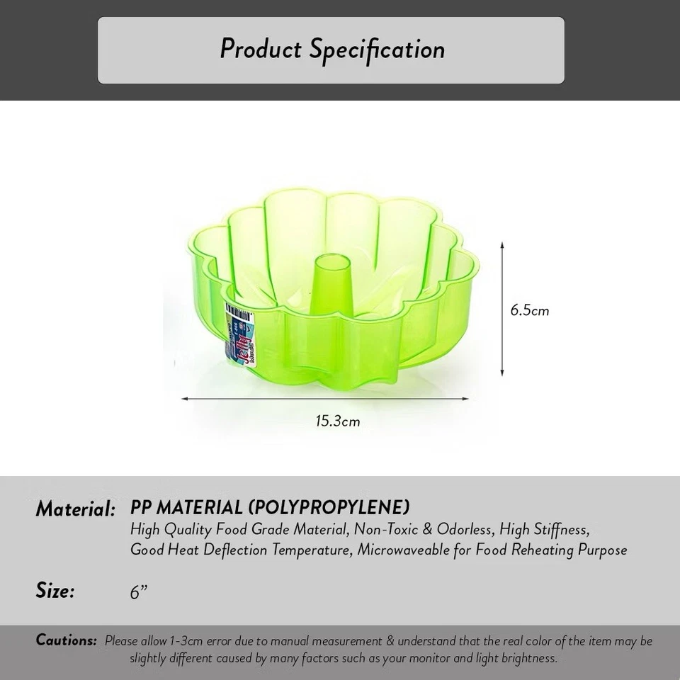 2x Flower Jelly Cake Mould Size 6/ Acuan Puding Agar-Agar Size 6 - Image 2 of 2