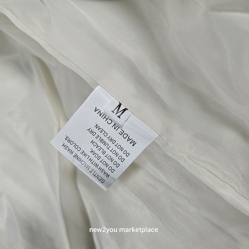 Ly Varey Lin hellrosa Motorradjacke mit Blumenstickerei Damengröße Medium - Bild 8 von 12