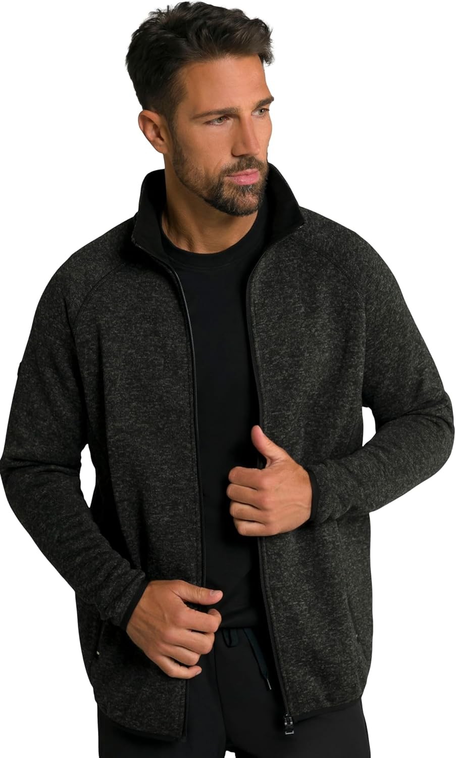JP 1880 Men's Jay-pi Knitted Fleece Jacket Cardigan Sweater