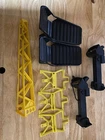 VTG GI Joe Adventure Team Yellow Helicopter Seat Console X2 Original Parts 1970s