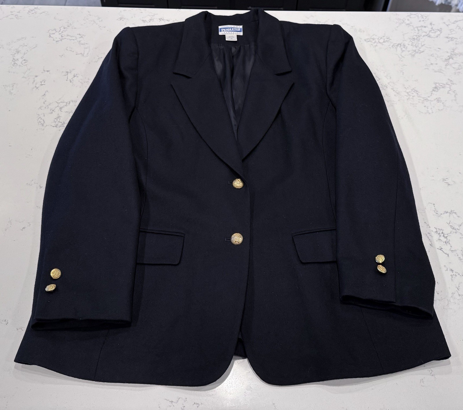 Pendleton Virgin Wool Gold Buttons University Cla… - image 1