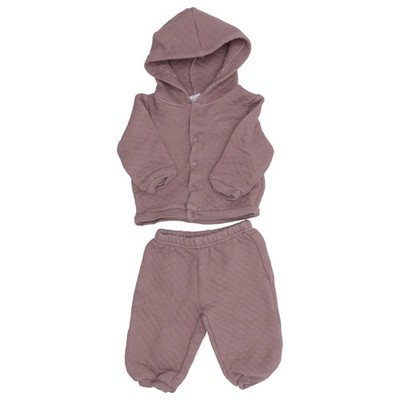 Hoppes, Freizeitanzug, Größe: 68, Just Born, Baumwolle/Polyester, Lila/Weiß #RLJ