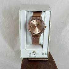 Jessica Simpson Rose Gold Watch 36mm Crystal ...