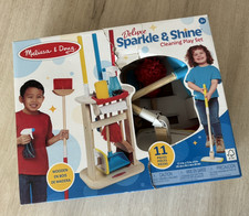MELISSA  DOUG DELUXE SPARKLE  SHINE CLEANING PLAY SET 11 PIECES WOODEN TOY NEW
