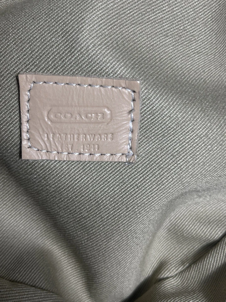 Sombrero de cubo Coach Signature con logotipo C beige/bronceado con ribete de cuero para mujer talla M Foto 3 de 4