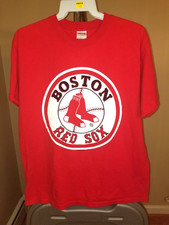 Boston Red Sox MLB Classic Red Team Logo Medium T-Shirt