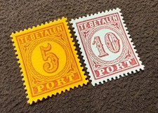 Netherlands 1870 Postage Due Top Value Stamp MNH Reproduction Stamp sv
