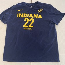Men’s Blue Xl Nike Tee #22 Indiana Caitlin Clark T Shirt Indians Fever Ed.