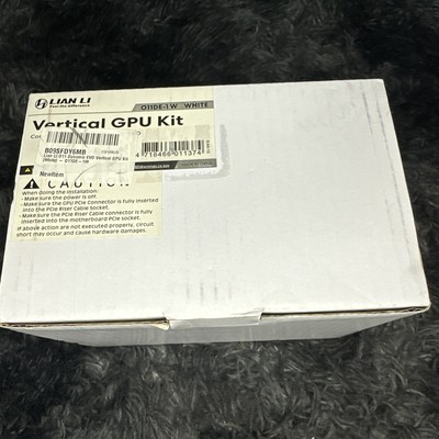 Lian-Li O11D Evo Vertical Gpu White Kit 011DE-1W Gen 4.0 PCIE Riser Cable NEW