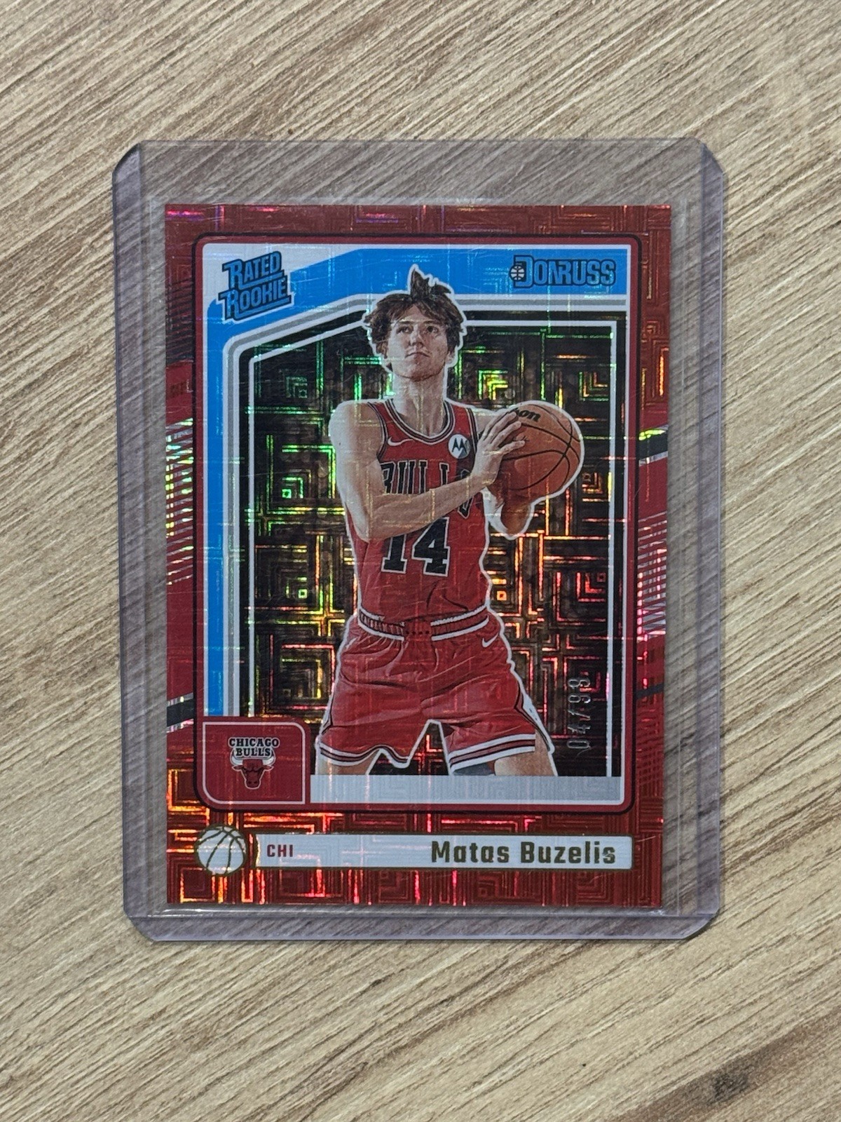 2024-25 Donruss Matas Buzelis Rated Rookie Choice Red /99 Chicago Bulls #240