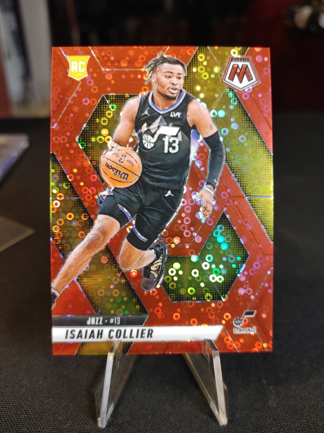 2024-25 Panini Mosaic Isaiah Collier RC #222 Red Fast Break Prizm /99 🔥🔥🔥