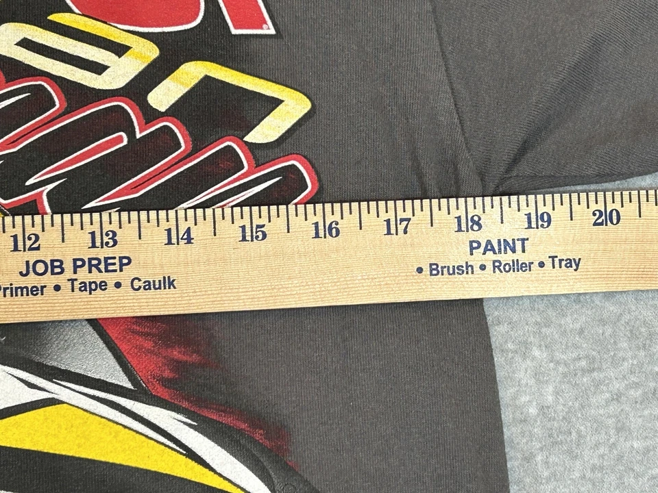 Camisa de Carreras Para Hombres Pequeña Gris NASCAR Ryan Newman Caterpillar Gráfico Retro Camiseta Foto 4 de 4