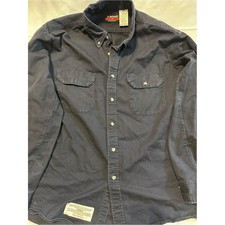 Bulwark FR CAT 2 Navy Blue Button Down Work Shirt XL SLU2NV2 Flame Resistant