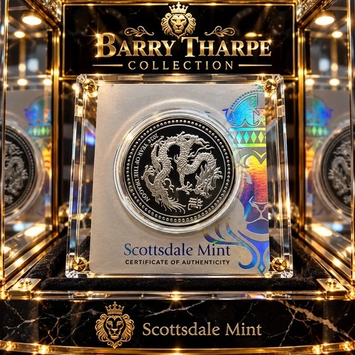 2024 Silver 1 oz Samoa Year of the Dragon Black Rhodium Coin MINT 807 OF 888 video thumbnail