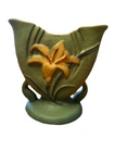 Roseville Pottery Green Zephyr Lily Fan Shaped Vase #205-6 Reproduction