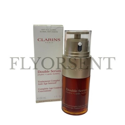 Clarins Double Serum (Hydric + Lipidic) Complete Age Control Concentrate 1oz