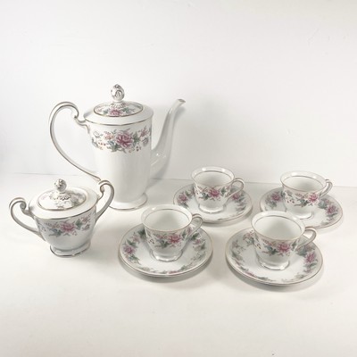 Vintage Noritake (Mystery #196 Pattern) Coffee/Demitasse Service Set For 4