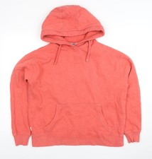 Womens UK Size M Fat Face Orange Pullover Hoodie