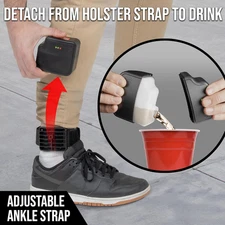 Ankle Monitor Flask (5 Oz) - Hidden Alcohol Flask - Funny Liquor Gift for Hou...