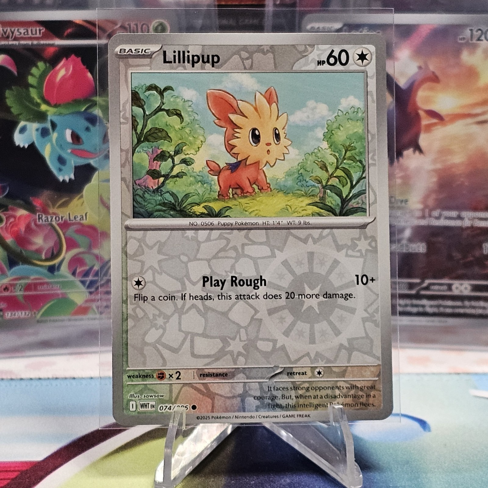 Lillipup 074/086 Reverse Holo Pokemon TCG Sv10.5: White Flare NM/M
