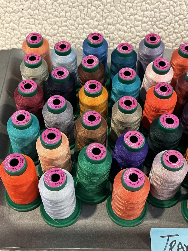 NEW Isacord Embroidery Thread, 1000m — LOT of 50 COLORS — FREE Shipping! #1 - Image 2 of 3