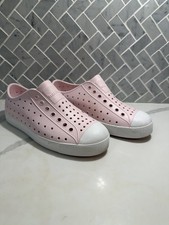Native Jefferson Kid's Slip-On Shoe/Sneaker - Milk Pink/Shell White, Size: J3