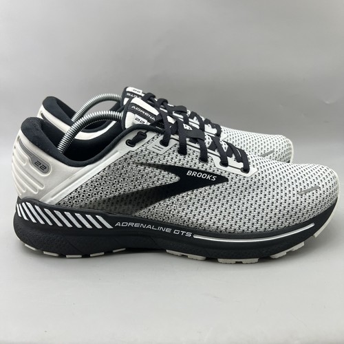 Brooks Adrenaline GTS 22 Running Sneaker Herren 12,5 D Weiß Schwarz Komfortschuhe