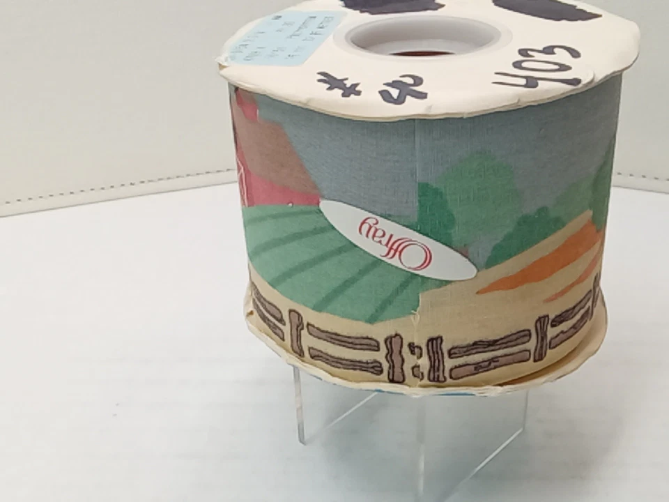 Offray Craft Ribbon 2.75"W New 25-Yards Floral Gift-Wrap Country Farm Red Barn - Image 4 of 4