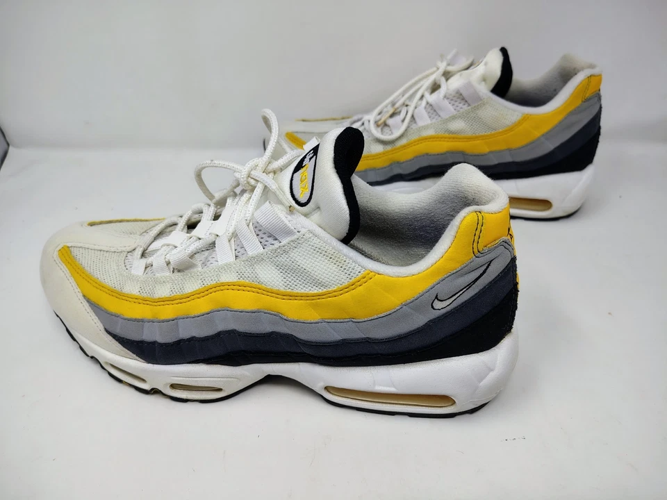 Nike Air Max 95 'White Amarillo Dark Grey'  Yellow CD7495-100 Great Condition - Image 2 of 4