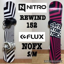 NITRO Snowboard Snowboard Gura Tori FLUX Binding Powder