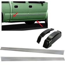 Outer Rocker Panels  Cab Corners Compatible with 1999-2007 Chevy Silverado G...