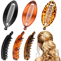 6 StüCk Banana Clips Bananen Haarspangen Stylische Bananenclips FüR Damen DüNnes