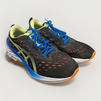 ASICS Men's NOVABLAST 2 Running Shoes, Black/Shocking Orange Sz 10.5, Nice!