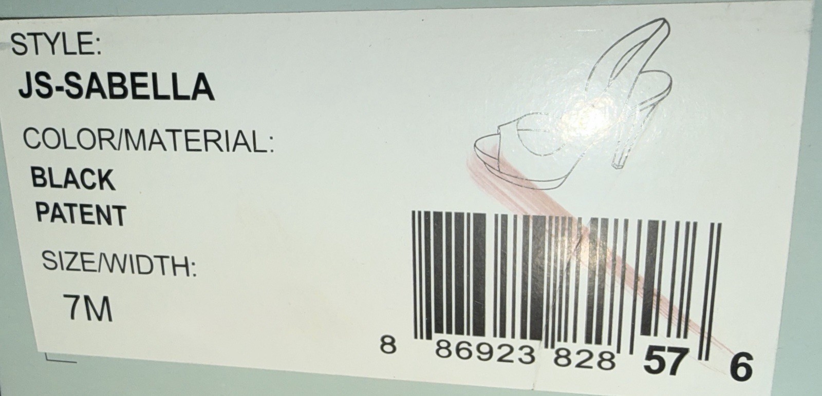 7 - Jessica Simpson "Sabella" slingback platform heels WITH box