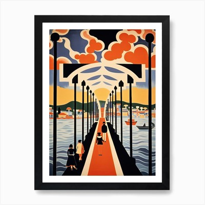 Ponte Vasco De Gama, Portugal, Colo gerahmtes Wandbild Poster Leinwanddruck Bild