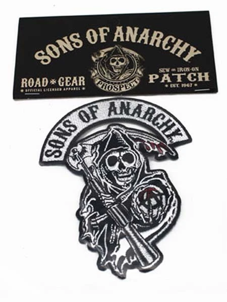 SONS OF ANARCHY SOA SAMCRO REAPER OUTLAW MC BIKER PATCH (CP4) - Imagem 2 de 2