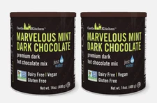 Castle Kitchen Mint Dark Chocolate 2 pack - Dairy Free Vegan Hot Chocolate Mix