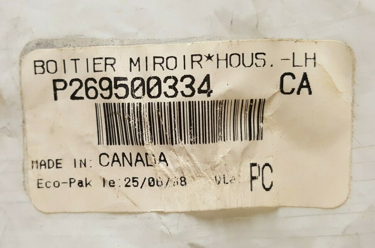 OEM Sea-Doo XP LH Mirror Housing Black 269500334 *NEW OEM Sea-Doo XP LH Mirror Housing Black 269500334 *NEW