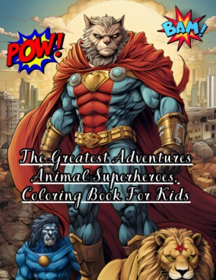 The Greatest Adventures Animal Superheroes Coloring Book 48 Super Images
