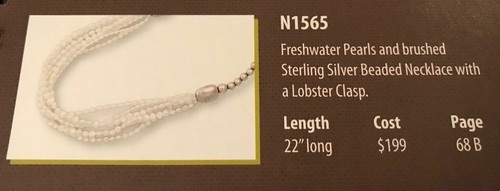Silpada Multi Strand Pearl Sterling Silver Necklace N1565 Hammered Bead $199 - 第 6/11 張圖片