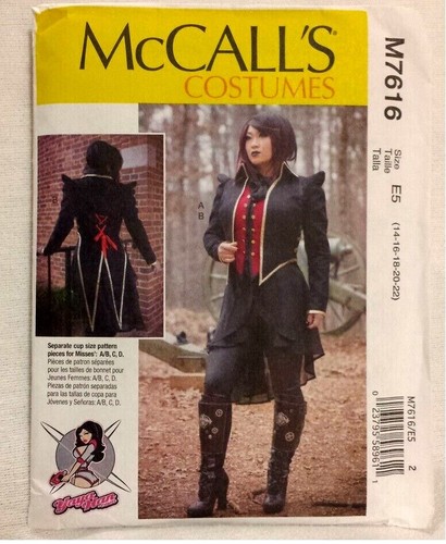 McCalls Costume YaYa Han Jacket Vest Pattern M7616 Anime Fantasy Cosplay Uncut - Picture 14 of 23