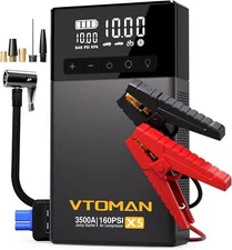 VTOMAN X5 Jump Starter with Air Compressor, 3500A Portable Car Battery Booster