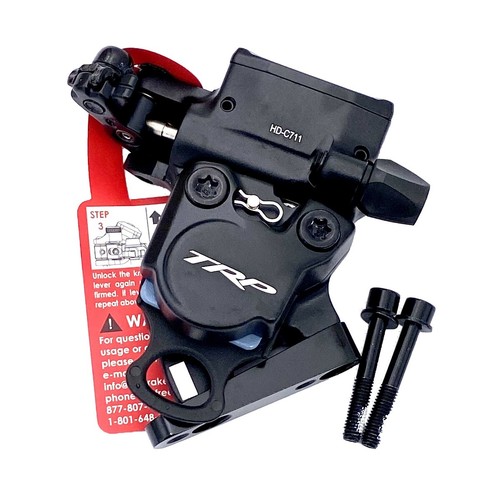 TRP HYRD Road Bike Flat Mount Front+Rear 160/160mm Hydraulic Disc Brake+Rotor BK - Picture 7 of 7