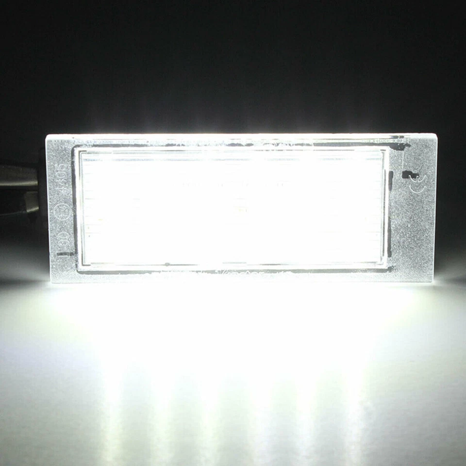 2X Xenon White LED License Plate Light For Renault Espace MK4 Twingo Clio Megane Foto 3 de 4