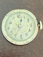 VINTAGE 23.65MM LANGENDORF WRIST WATCH MOVEMENT, KEEPING TIME, 17 JEWEL