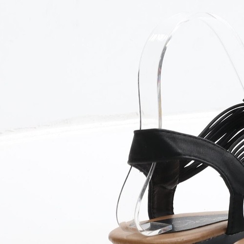 Sandalo Sole Sister donna nero poliestere Slingback UK 4 EU 37 - Foto 11 di 12