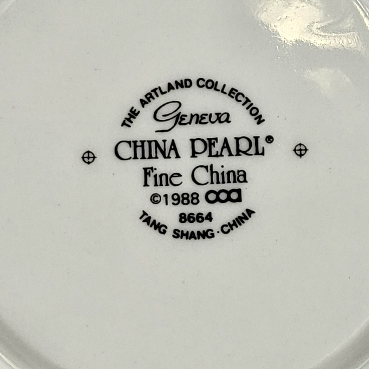 1988 Geneva China Pearl - Fine Bone China Saucer Plate 8664