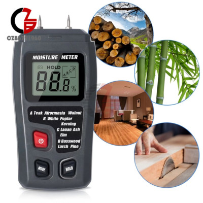 Digital LCD Wood Moisture Meter Detector Tester Wood Firewood Paper Cardboard